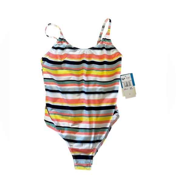 Roxy Swim Nwt Girls Roxy Malibu Story One Piece Swimsuit Size 4
